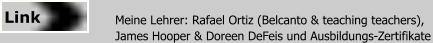 Meine Lehrer: Rafael Ortiz (Belcanto & teaching teachers),James Hooper & Doreen DeFeis und Ausbildungs-Zertifikate Link