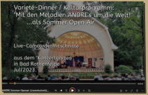 Videomix Bocelli-Programm als Sommer-Open-Air